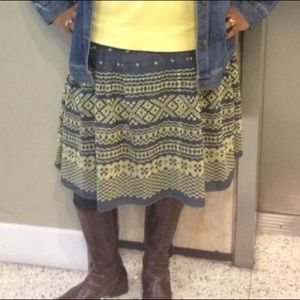 Lane Bryant Blue & yellow skirt size 24w